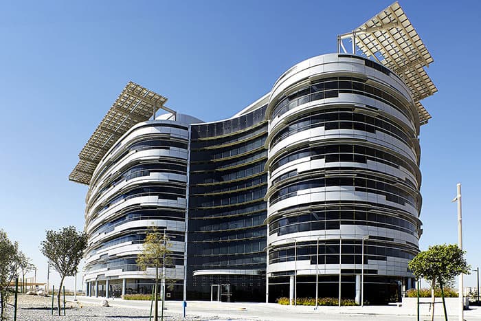 Exterior of the headquarters building identified in the project documents